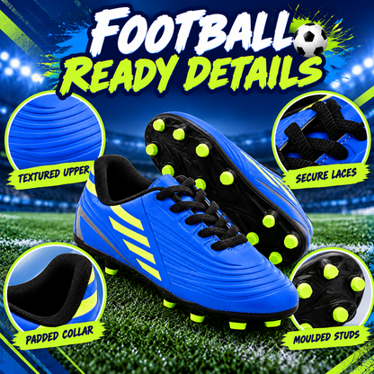 A2Z 4 Kids Boys Girls Football Boots Junior Soccer Cleats Moulded Stud Trainers
