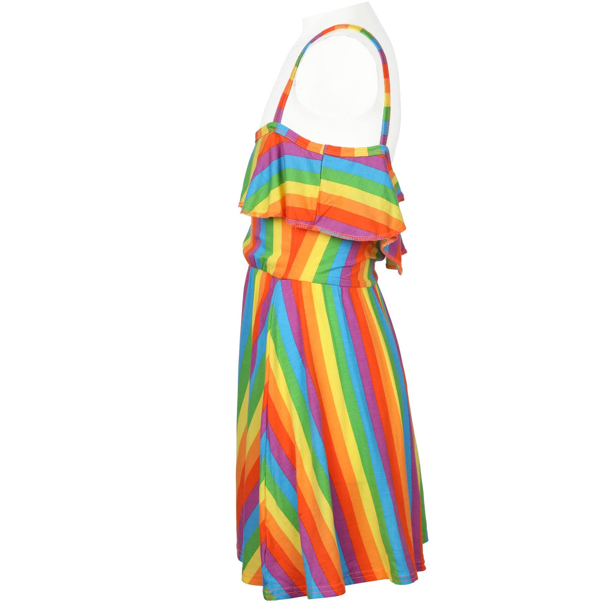 Girls Rainbow Clothing Crop Tops Skirts Dresses Jumpsuits Leggings Party Wear