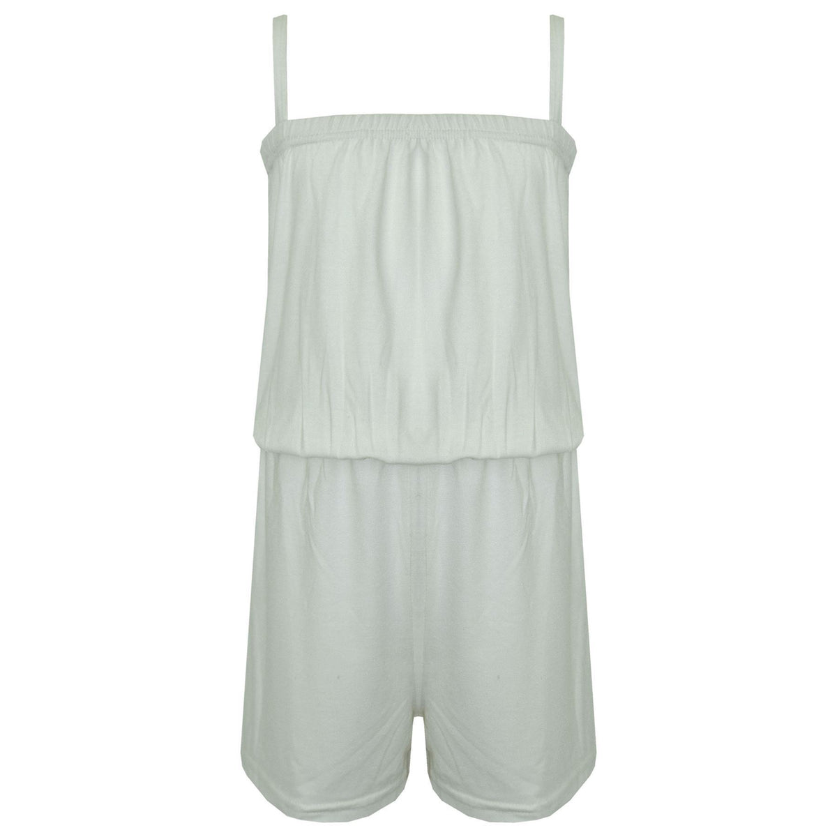 Girls Jumpsuit Kids Plain Color Trendy Playsuit All In One Jumpsuits 5-13 Years