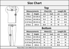 Kids Girls New York 76 Printed Trendy Top & Fashion Legging Set Age 7-13 Years