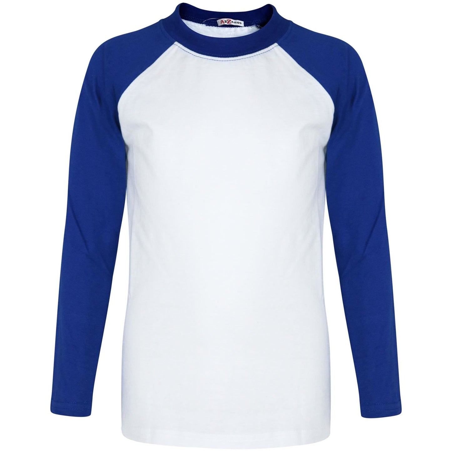 Kids Boys Girls T Shirts Plain Baseball Long Raglan Sleeves Sports Tees 2-13 Yrs