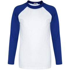 Kids Boys Girls T Shirts Plain Baseball Long Raglan Sleeves Sports Tees 2-13 Yrs