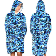 A2Z Unisex Mens Ladies Oversized Kangaroo Pocket Hooded Animal Wearable Blanket