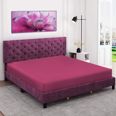 Easy Iron Percale Fitted Sheet Cotton Single Double King Super King Bed Sheet