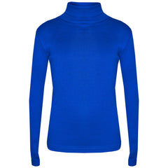 Kids Girls Polo Neck T Shirt Thick Cotton Turtleneck Jumper Long Sleeve Top 2-109