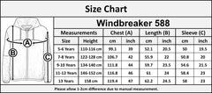 Kids Girls Boys Windbreaker Zipped Jackets Hooded Raincoats Age 5-13 Years