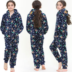 A2Z Onesie One Piece Kids Christmas Rudolph Pyjamas Costume Girls Boys