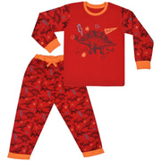 Kids Girls Boys Dinosaur Print Pyjamas Set - A2Z 4 Kids