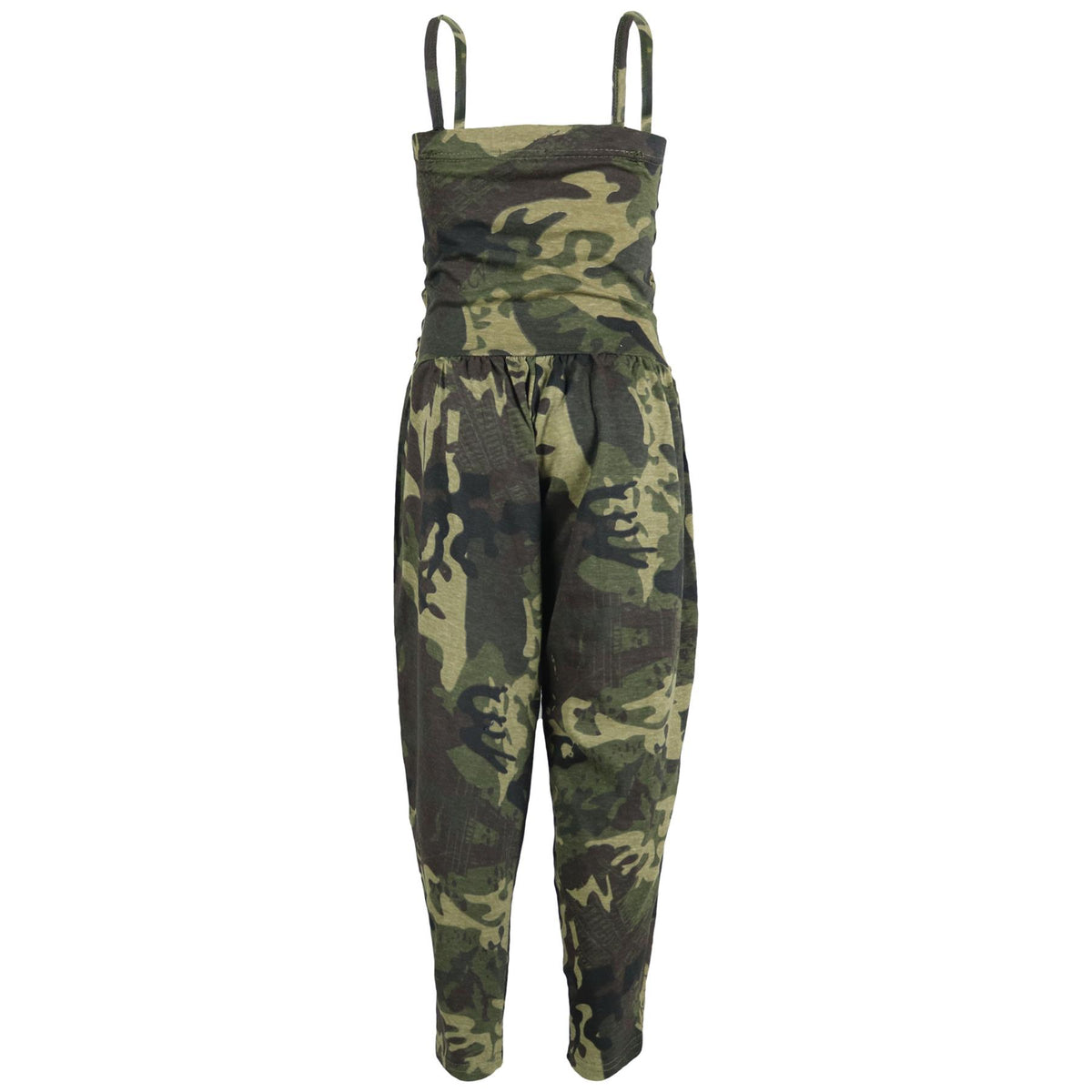 Girls Jumpsuit Kids Plain Color Trendy Playsuit All In One Jumpsuits 5-13 Years