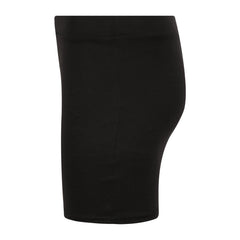 Kids Girls Black Mini School Skirt Stretch Waist Uniform Thigh Length Skirt
