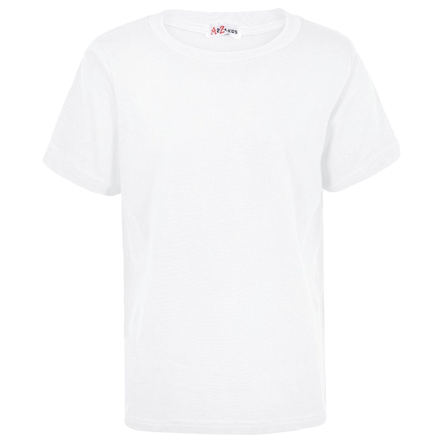 Boys Plain Soft Feel Summer T Shirt Top