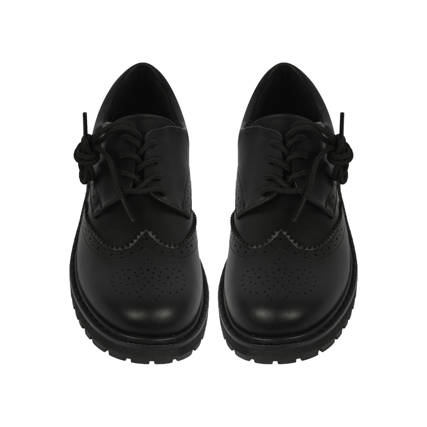 A2Z Girls Teens Ladies Brogue School University Office Lace Up PU Leather Shoes