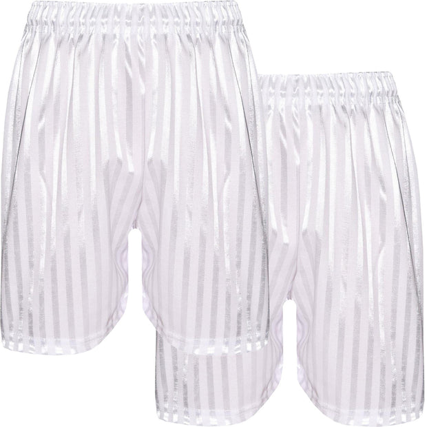 A2Z 4 Kids Shadow Stripe PE Shorts Pack of 2 Football Gym Shorts Age 2-13 Years
