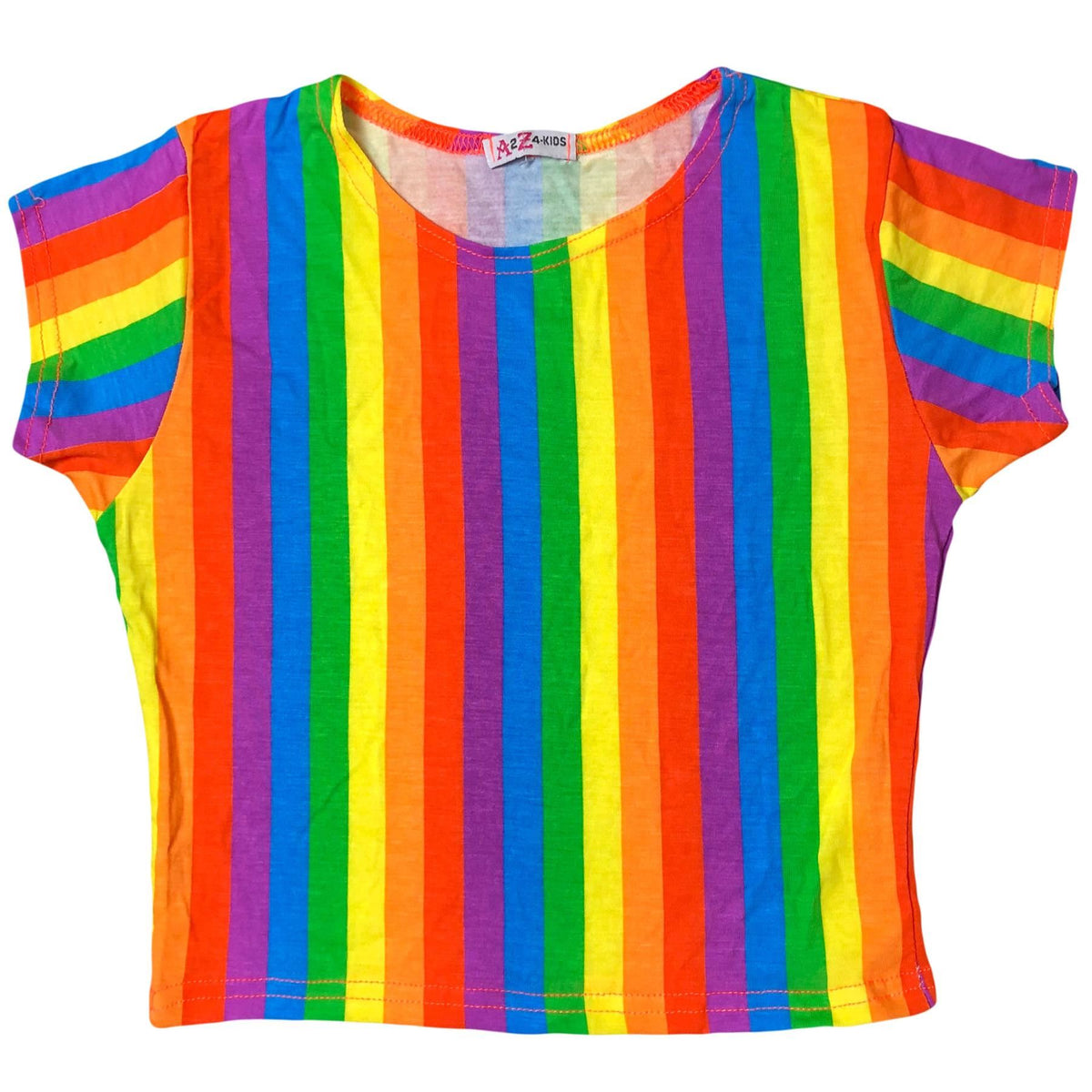 Girls Rainbow Clothing Crop Tops Skirts Dresses Jumpsuits Leggings Party Wear