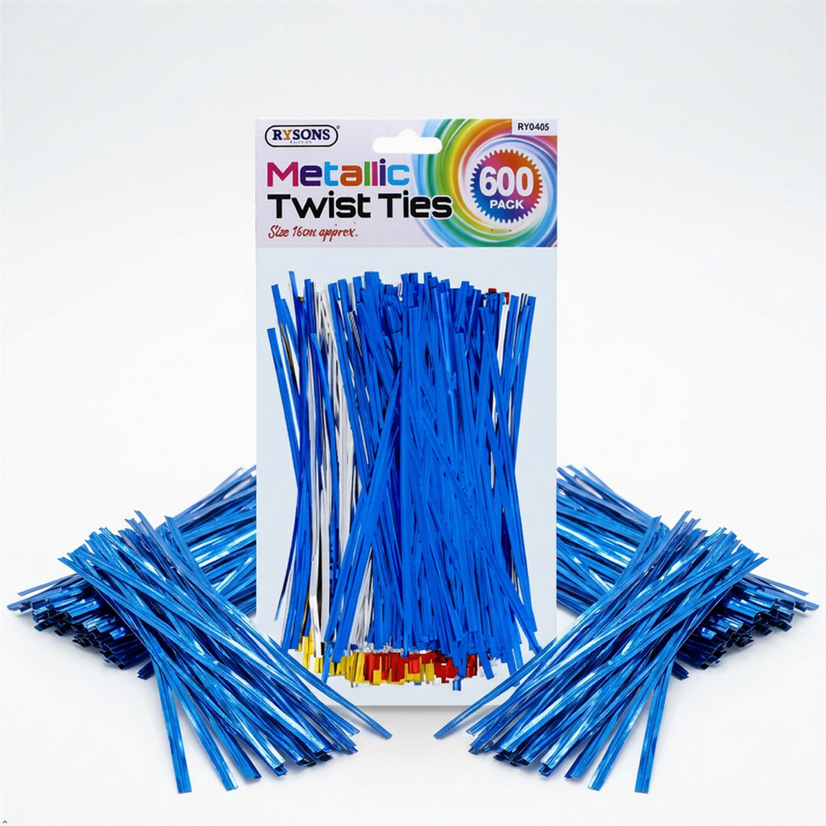 600 Pack Metallic Twist Ties Assorted Colours Reusable Packaging Craft Wire Ties