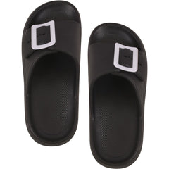 A2Z Girls Teens Open Toe Knitted Effect Lightweight Flat Ladies Walking Sliders