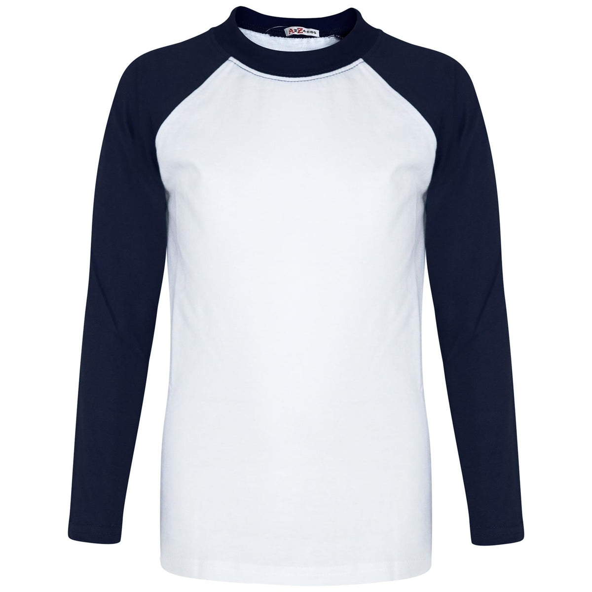 Kids Boys Girls T Shirts Plain Baseball Long Raglan Sleeves Sports Tees 2-13 Yrs