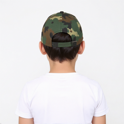 Boys True Camo Baseball Cap Kids Cotton Adjustable Summer Peak Hat Age 3-12
