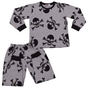 Kids Girls Skull & Bones Print Pyjamas Set