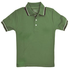 Kids Boys Girls Polo T Shirt Designer Plain Color School T-Shirts PE Top 3-13 Yr