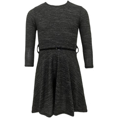 Kids Girls Skater Dress Summer Party Dance Long Sleeves Dresses Age 3-13 Years