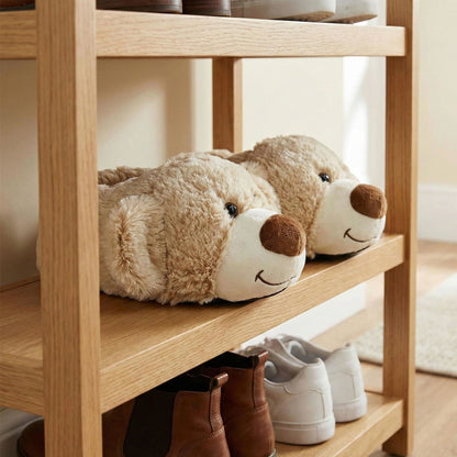 A2Z 4 Kids Boys Girls Cute Animal Slippers Non-Slip Winter Plush Warm Baby Shoes