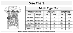 Girls Top Tiger Face Print Stylish Fahsion Trendy T Shirt Top New Age 7 8 9 10 11 12 13 Years