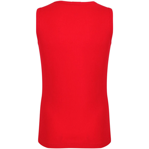 Kids Girls Ribbed Vest Top 100% Thick Cotton Fashion Tank Tops T Shirt 2-13 Year