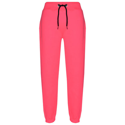 A2Z 4 Kids Plain Tracksuit Neon Pink And Black Contrast Fleece Hoodie with Joggers Jogging Sweatpants Pants Sports Activewear Outfit Set Childrens Girls New Age 5-13 Years