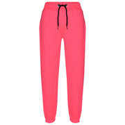 A2Z 4 Kids Plain Tracksuit Neon Pink And Black Contrast Fleece Hoodie with Joggers Jogging Sweatpants Pants Sports Activewear Outfit Set Childrens Girls New Age 5-13 Years