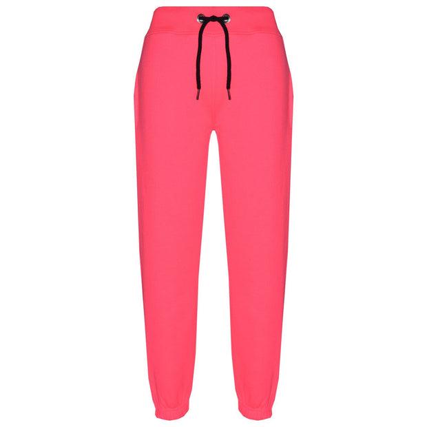 A2Z 4 Kids Plain Tracksuit Neon Pink And Black Contrast Fleece Hoodie with Joggers Jogging Sweatpants Pants Sports Activewear Outfit Set Childrens Girls New Age 5-13 Years