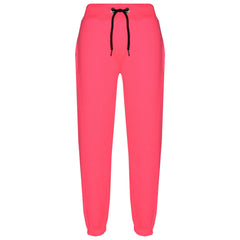 A2Z 4 Kids Plain Tracksuit Neon Pink And Black Contrast Fleece Hoodie with Joggers Jogging Sweatpants Pants Sports Activewear Outfit Set Childrens Girls New Age 5-13 Years