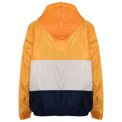 Kids Girls Boys Windbreaker Contrast Panel Jackets Hooded Raincoat Rain Mac 5-13