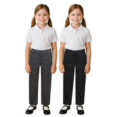 A2Z 4 Kids Girls Teens School Uniform Pant Teflon Coated Permanent Crease Pants