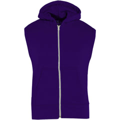Kids Hooded Gilet Jacket Fleece Fabric No Sleeve Zipper Coat Boys Age 5-13 Year