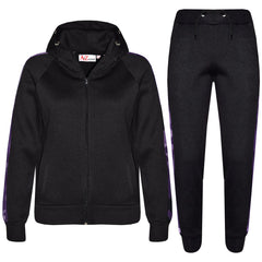 Kids Girls Boys Jogging Suit Fleece Hooded Hoodie Bottom Tracksuit Jogger 5-13Yr