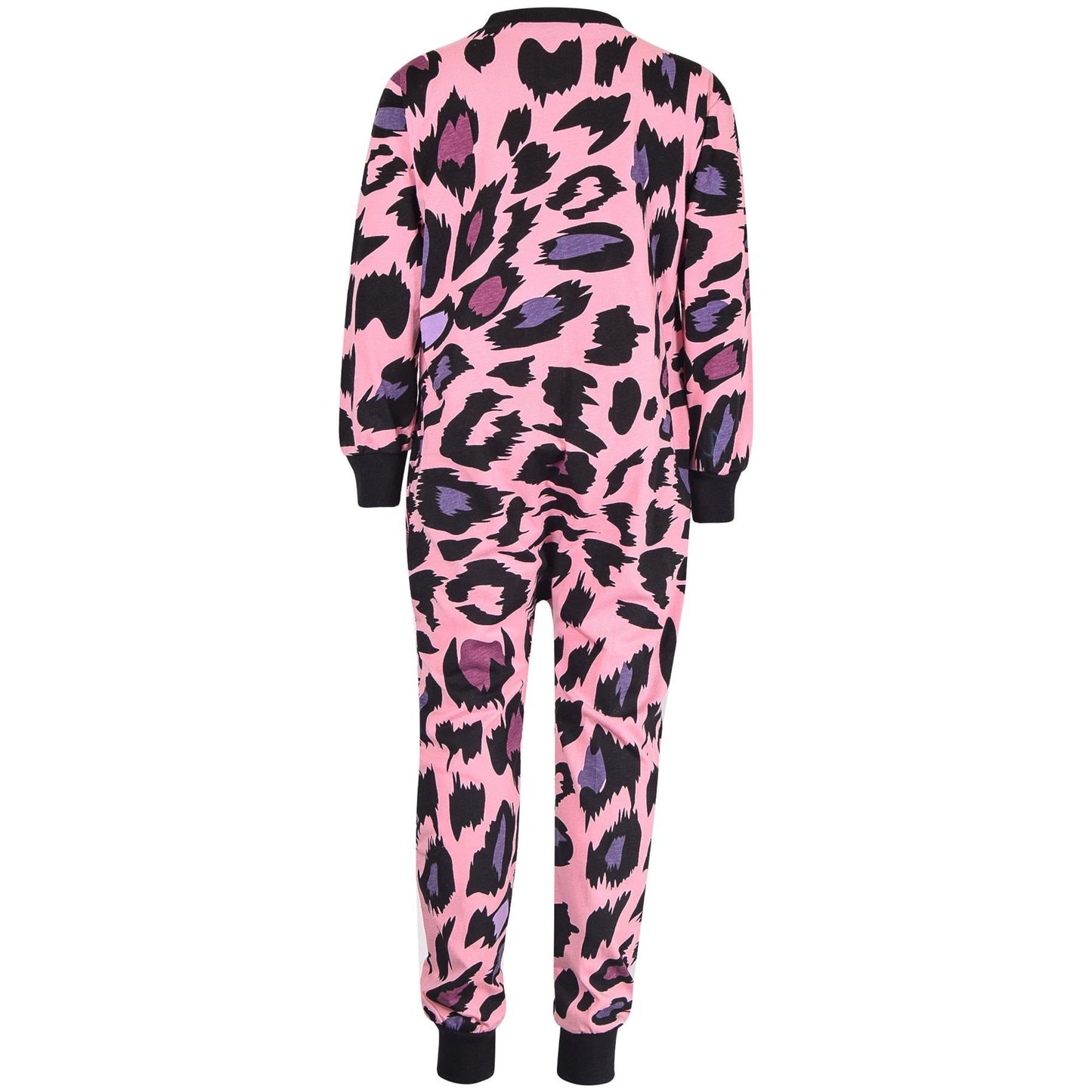 A2Z Onesie One Piece Kids Pyjamas Sleepsuit Leopard Print Costume For Girls