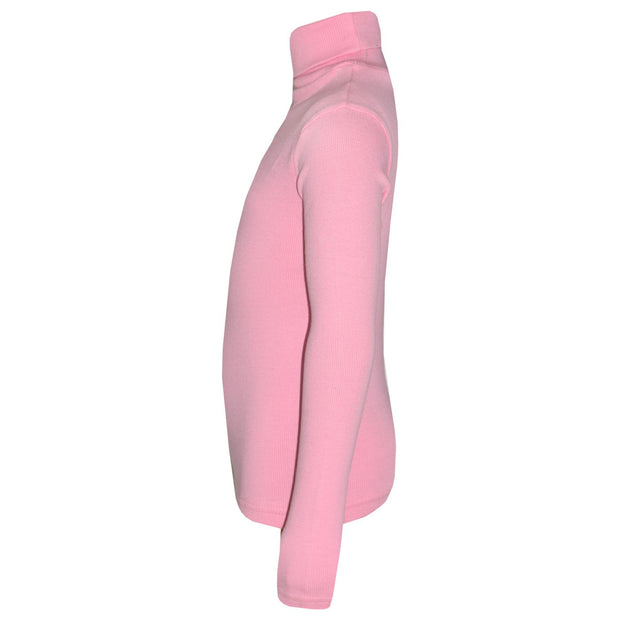 Kids Girls Polo Neck T Shirt Thick Cotton Turtleneck Jumper Long Sleeve Top 2-13