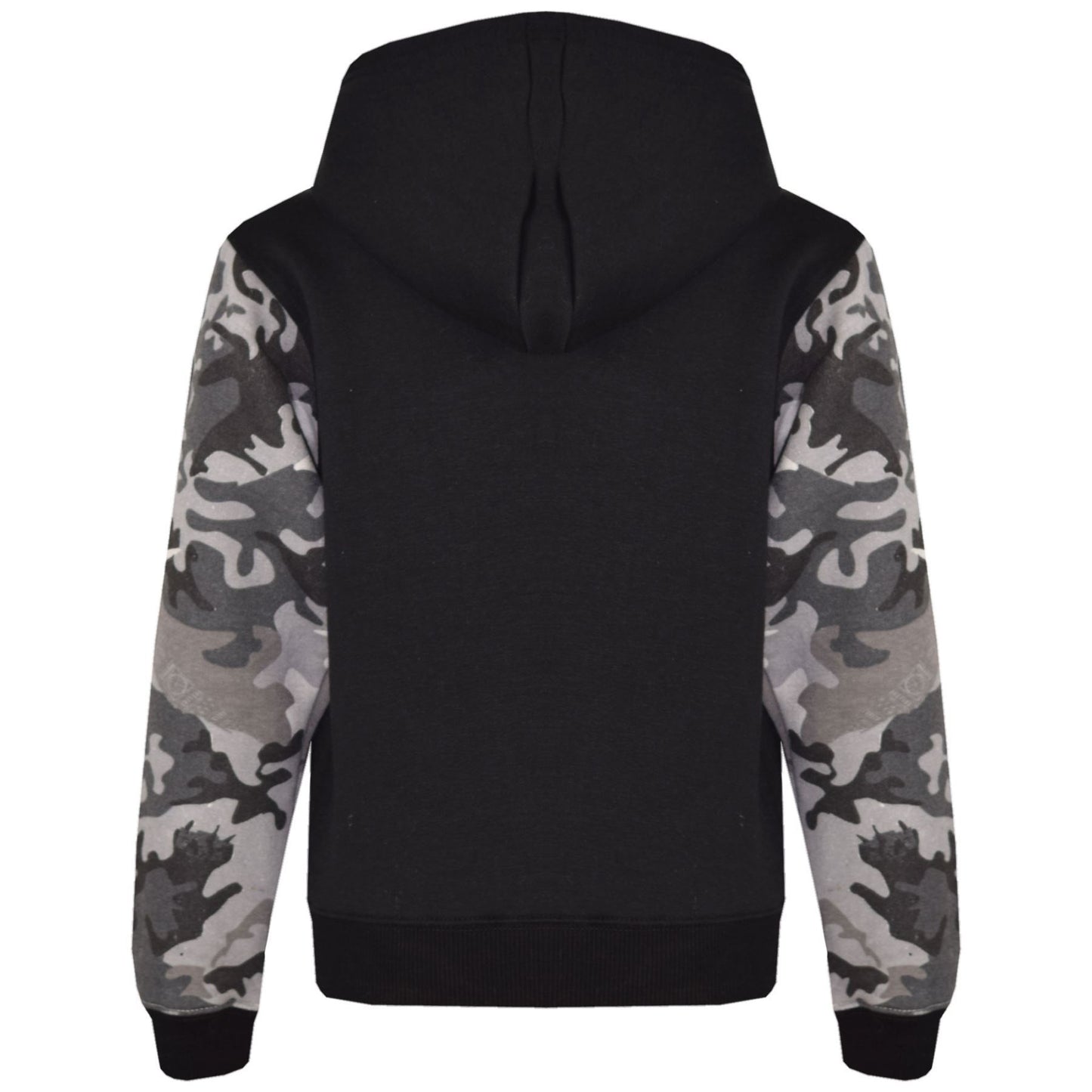Boys Girls Jackets Kids Fleece Camouflage Hooded Hoodie Zipped Top Jacket 7-13 Y