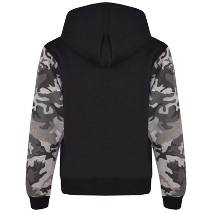 Boys Girls Jackets Kids Fleece Camouflage Hooded Hoodie Zipped Top Jacket 7-13 Y