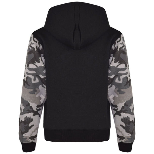 Boys Girls Jackets Kids Fleece Camouflage Hooded Hoodie Zipped Top Jacket 7-13 Y