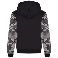 Boys Girls Jackets Kids Fleece Camouflage Hooded Hoodie Zipped Top Jacket 7-13 Y
