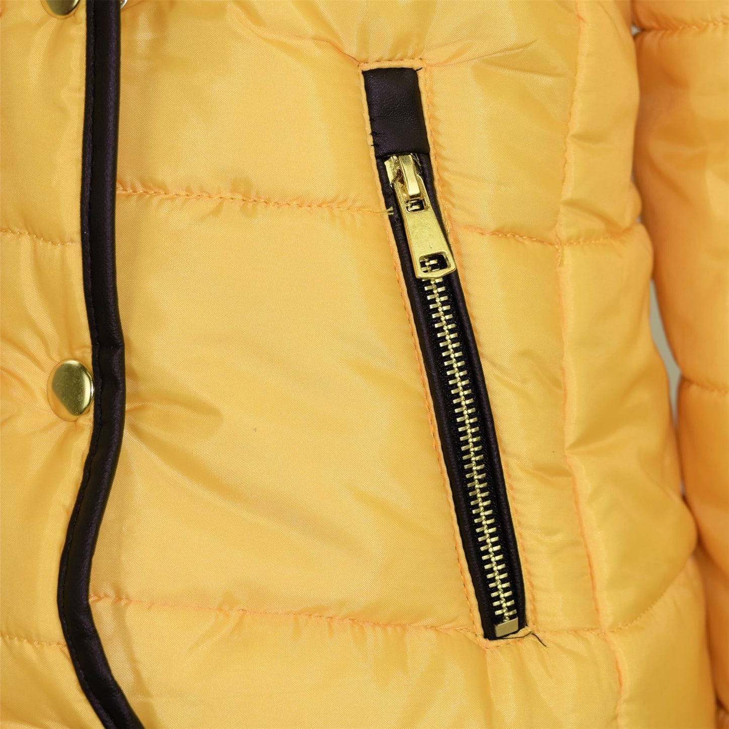 Kids  Girls Padded Puffer Quilted Coat Faux Fur Collar For  Girls Age 3-13 Years