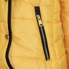Kids  Girls Padded Puffer Quilted Coat Faux Fur Collar For  Girls Age 3-13 Years