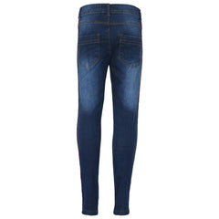 Kids Boys Skinny Denim Jeans Contrast Taped Stretchy Pants Trouser Age 5-13 Year