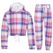 Kids Tie Dye Tracksuit Gym Cropped Hoodie Sweatpants Cord Set Girls Age 5-13