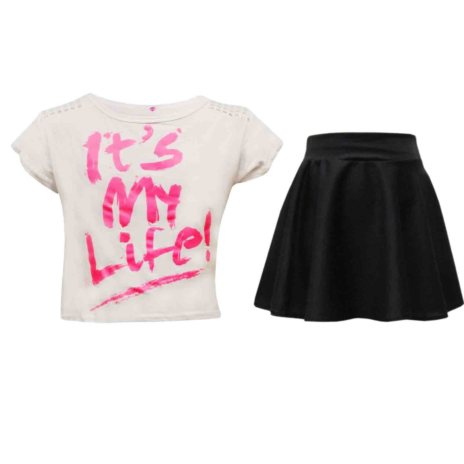 white-top-skirt-set