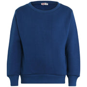 Kids Plain Tracksuit Sweatshirt Set Jumper and Bottoms PE School Girls Boys 2-13