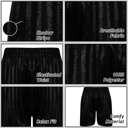 A2Z 4 Kids Shadow Stripe PE Shorts Pack of 2 Football Gym Shorts Age 2-13 Years