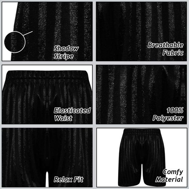 A2Z 4 Kids Shadow Stripe PE Shorts Pack of 2 Football Gym Shorts Age 2-13 Years